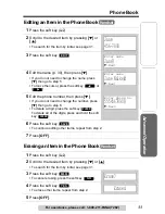 Предварительный просмотр 33 страницы Panasonic KX-TG5050 Operating Instructions Manual