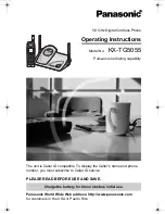 Preview for 1 page of Panasonic KX-TG5055 Operating Instructions Manual