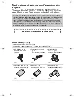 Preview for 2 page of Panasonic KX-TG5055 Operating Instructions Manual