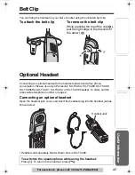 Preview for 41 page of Panasonic KX-TG5055 Operating Instructions Manual