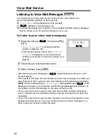 Preview for 42 page of Panasonic KX-TG5200 Operating Instructions Manual