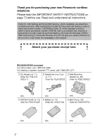 Предварительный просмотр 2 страницы Panasonic KX-TG5230 Operating Instructions Manual