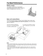 Предварительный просмотр 6 страницы Panasonic KX-TG5230 Operating Instructions Manual