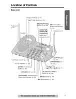 Предварительный просмотр 7 страницы Panasonic KX-TG5230 Operating Instructions Manual