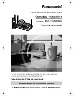 Preview for 1 page of Panasonic KX-TG5230C Operating Instructions Manual