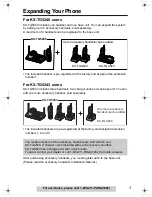 Предварительный просмотр 3 страницы Panasonic KX TG5240 - 5.8 GHz EXPANDABLE CORDLESS PHONE Operating Instructions Manual