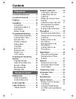 Предварительный просмотр 4 страницы Panasonic KX TG5240 - 5.8 GHz EXPANDABLE CORDLESS PHONE Operating Instructions Manual