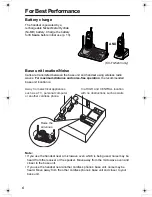 Предварительный просмотр 6 страницы Panasonic KX TG5240 - 5.8 GHz EXPANDABLE CORDLESS PHONE Operating Instructions Manual