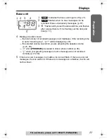 Предварительный просмотр 11 страницы Panasonic KX TG5240 - 5.8 GHz EXPANDABLE CORDLESS PHONE Operating Instructions Manual