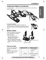 Предварительный просмотр 13 страницы Panasonic KX TG5240 - 5.8 GHz EXPANDABLE CORDLESS PHONE Operating Instructions Manual