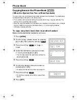 Предварительный просмотр 44 страницы Panasonic KX TG5240 - 5.8 GHz EXPANDABLE CORDLESS PHONE Operating Instructions Manual