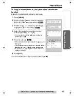 Предварительный просмотр 45 страницы Panasonic KX TG5240 - 5.8 GHz EXPANDABLE CORDLESS PHONE Operating Instructions Manual