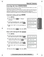 Предварительный просмотр 59 страницы Panasonic KX TG5240 - 5.8 GHz EXPANDABLE CORDLESS PHONE Operating Instructions Manual