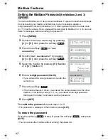 Предварительный просмотр 62 страницы Panasonic KX TG5240 - 5.8 GHz EXPANDABLE CORDLESS PHONE Operating Instructions Manual