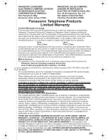 Предварительный просмотр 101 страницы Panasonic KX TG5240 - 5.8 GHz EXPANDABLE CORDLESS PHONE Operating Instructions Manual