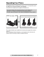 Предварительный просмотр 3 страницы Panasonic KX TG5240 - 5.8 GHz EXPANDABLE CORDLESS... Operating Instructions Manual