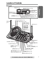 Предварительный просмотр 7 страницы Panasonic KX TG5240 - 5.8 GHz EXPANDABLE CORDLESS... Operating Instructions Manual