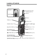 Предварительный просмотр 8 страницы Panasonic KX TG5240 - 5.8 GHz EXPANDABLE CORDLESS... Operating Instructions Manual