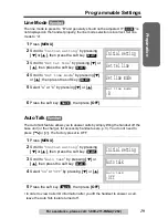 Предварительный просмотр 19 страницы Panasonic KX TG5240 - 5.8 GHz EXPANDABLE CORDLESS... Operating Instructions Manual