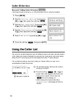 Предварительный просмотр 34 страницы Panasonic KX TG5240 - 5.8 GHz EXPANDABLE CORDLESS... Operating Instructions Manual