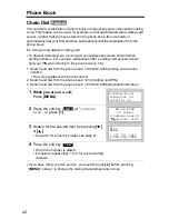 Предварительный просмотр 42 страницы Panasonic KX TG5240 - 5.8 GHz EXPANDABLE CORDLESS... Operating Instructions Manual