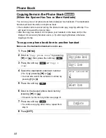 Предварительный просмотр 44 страницы Panasonic KX TG5240 - 5.8 GHz EXPANDABLE CORDLESS... Operating Instructions Manual