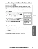 Предварительный просмотр 71 страницы Panasonic KX TG5240 - 5.8 GHz EXPANDABLE CORDLESS... Operating Instructions Manual