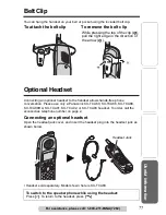 Предварительный просмотр 77 страницы Panasonic KX TG5240 - 5.8 GHz EXPANDABLE CORDLESS... Operating Instructions Manual