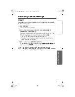 Предварительный просмотр 71 страницы Panasonic KX-TG5240AL Operating Instructions Manual