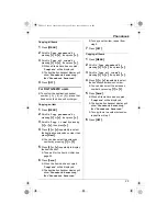 Предварительный просмотр 25 страницы Panasonic KX-TG5421C Operating Instructions Manual