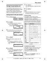 Preview for 21 page of Panasonic KX-TG5428 Operating Instructions Manual