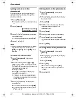 Preview for 22 page of Panasonic KX-TG5428 Operating Instructions Manual