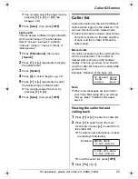 Preview for 25 page of Panasonic KX-TG5428 Operating Instructions Manual