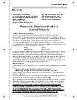 Preview for 51 page of Panasonic KX-TG5428 Operating Instructions Manual