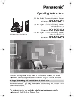 Panasonic KX-TG5431 Operating Instructions Manual предпросмотр