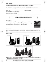 Предварительный просмотр 4 страницы Panasonic KX-TG5431 Operating Instructions Manual