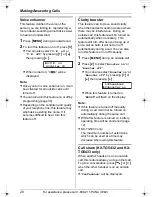 Предварительный просмотр 20 страницы Panasonic KX-TG5431 Operating Instructions Manual