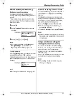 Предварительный просмотр 21 страницы Panasonic KX-TG5431 Operating Instructions Manual