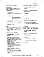 Предварительный просмотр 23 страницы Panasonic KX-TG5431 Operating Instructions Manual