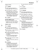 Предварительный просмотр 25 страницы Panasonic KX-TG5431 Operating Instructions Manual