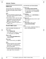 Предварительный просмотр 30 страницы Panasonic KX-TG5431 Operating Instructions Manual