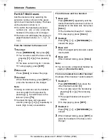 Предварительный просмотр 32 страницы Panasonic KX-TG5431 Operating Instructions Manual