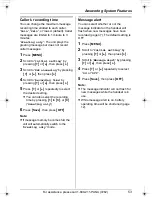 Предварительный просмотр 53 страницы Panasonic KX-TG5431 Operating Instructions Manual