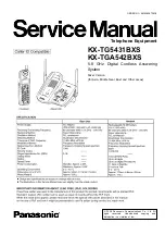 Panasonic KX-TG5431BXS Service Manual предпросмотр