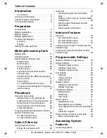 Предварительный просмотр 2 страницы Panasonic KX-TG5431S - 5.8 GHz DSS Cordless Phone Operating Instructions Manual