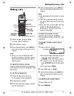 Предварительный просмотр 17 страницы Panasonic KX-TG5431S - 5.8 GHz DSS Cordless Phone Operating Instructions Manual