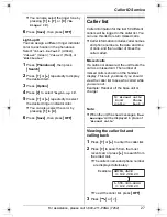 Предварительный просмотр 27 страницы Panasonic KX-TG5431S - 5.8 GHz DSS Cordless Phone Operating Instructions Manual