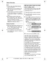 Предварительный просмотр 28 страницы Panasonic KX-TG5431S - 5.8 GHz DSS Cordless Phone Operating Instructions Manual