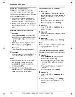 Предварительный просмотр 32 страницы Panasonic KX-TG5431S - 5.8 GHz DSS Cordless Phone Operating Instructions Manual