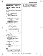 Предварительный просмотр 33 страницы Panasonic KX-TG5431S - 5.8 GHz DSS Cordless Phone Operating Instructions Manual